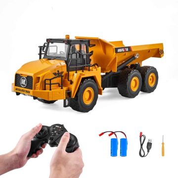 Remote control dump truck VEVOR 1553, 1:16, 11 channels, 42 × 13.5 × 15 cm