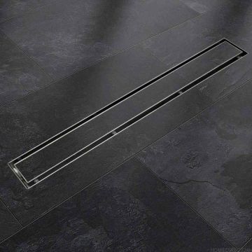 Linijinis drenažas Befliesbar iš nerūdijančio plieno su sifonu, 120 cm.