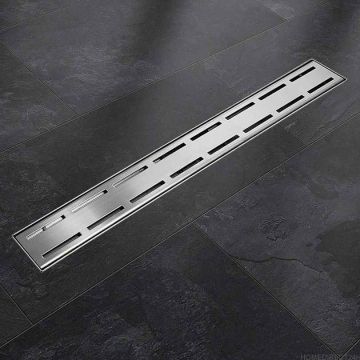 Linijinis drenažas Befliesbar iš nerūdijančio plieno su sifonu, 100 cm.