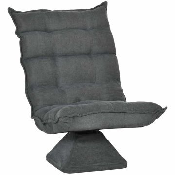 Fotelis Homcom 62x70x95cm., tamsiai pilkos spalvos