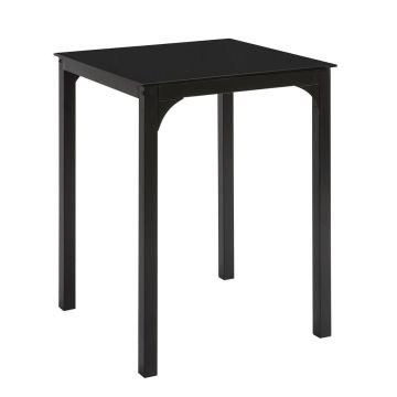 Valgomasis stalas 60x75x60cm., juodos spalvos