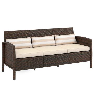 Sodo suolas Outsunny 173x68x78cm., rudos spalvos