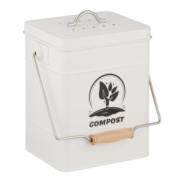 Organinių atliekų konteineris Relaxdays, 6 l, 20,5 × 25 × 17,5 cm