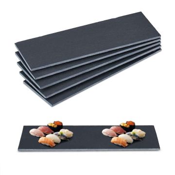 Pailgi skalūno padėkliukai Relaxdays, 6 vnt, 30 × 10 × 0,6 cm