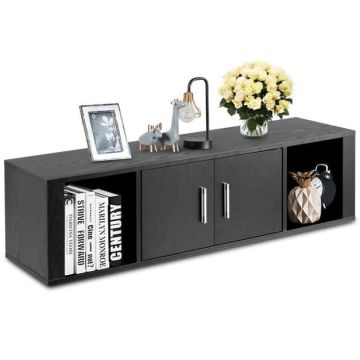 Wall cabinet, 4 shelves, 42.5 × 13 × 12 inches