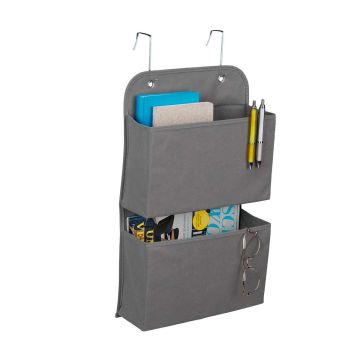 Pakabinamas organizatorius Relaxdays 10045949.0, 2 skyriai, Pilkas, 31 × 50 × 10 cm