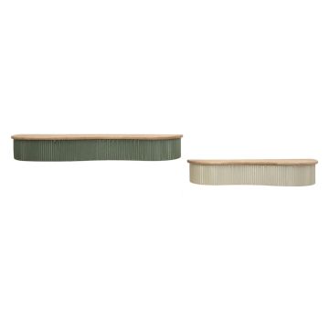 Pakabinamos lentynos Frankfurt, 2 vnt, 86 × 12 × 18 cm ir 65 × 12 × 16 cm