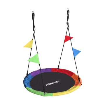 Pakabinamos sūpynės Relaxdays, su vimpelais, Ø 120 × 5 cm