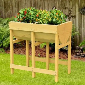Elevated flower pot, 70.1 × 71.9 × 44.5 cm