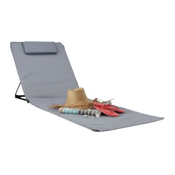 Paplūdimio kilimėlis Relaxdays 10023465_111, XXL, 3 pagalvėlės, 60 × 4 × 195 cm