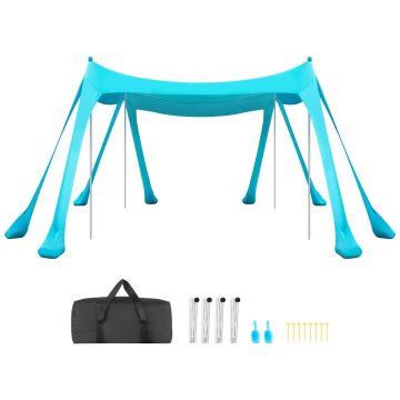 Beach tent VEVOR TM004, 8 sandbags, Green, 3 × 2 × 3 m