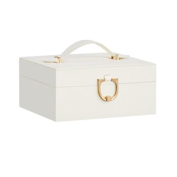 Papuošalų dėžutė SONGMICS JBC208WD01, 2 pakopų, 17 × 20,5 × 9,5 cm