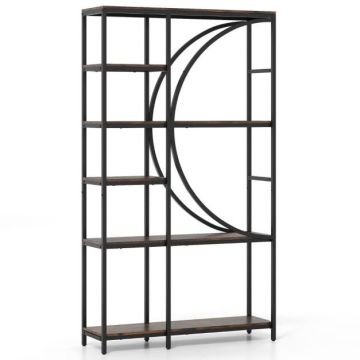 Build-in bookshelf, 6-tier, 100 × 177 × 30 cm