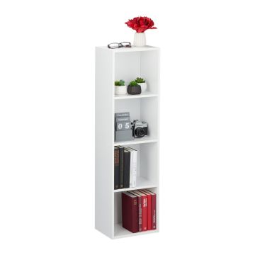 Pastatoma knygų lentyna Relaxdays 10029593.0, 4 skyriai, 30 × 106 × 23 cm
