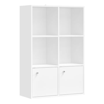Pastatoma knygų lentyna VASAGLE LBC33WT, 3 durelės, 65,8 × 97,8 × 29 cm