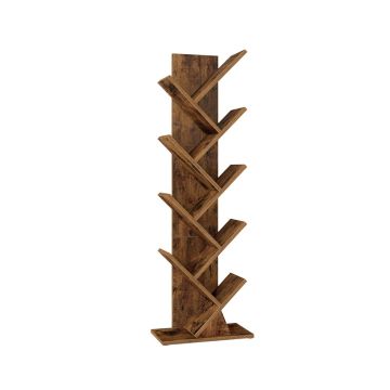 Pastatoma knygų lentyna VASAGLE, Ruda, 38 × 115,2 × 20 cm