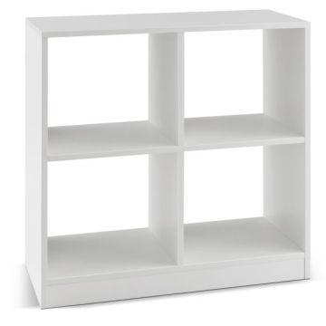 Floating shelf, 4 cubes, 2 anti-tip sets, White, 73 × 73 × 33 cm