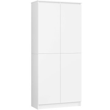 Напольный стеллаж AkordV2 CLP R80, с дверцами, Белый, 80 × 180 × 35 см
