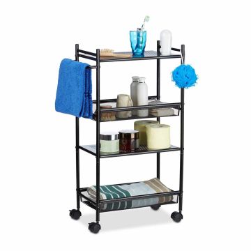 Pastatoma lentyna Relaxdays 10021747.0, 4 pakopos, 25 × 81 × 50 cm