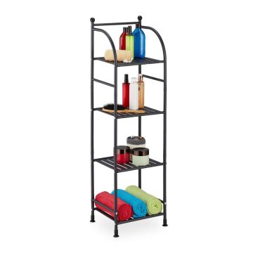 Pastatoma lentyna Relaxdays, 4 pakopos, 33 × 115 × 28 cm