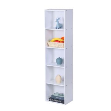 Pastatoma lentyna Relaxdays, 5 skyriai, 32 × 132 × 24 cm