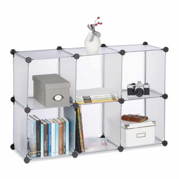 Pastatoma lentynų sistema Relaxdays 10021958_50, 6 skyriai, 96 × 65 × 32 cm