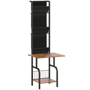 Напольный медиастеллаж, 3 тканевых кармана, до 40 CD, 50 × 144 × 48,5 см