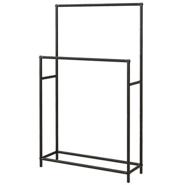 Pastatoma rankšluosčių kabykla Homcom 66x20x110cm., juodos spalvos