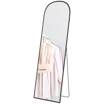 Pastatomas veidrodis Homcom 50x35x161,5cm., juodos spalvos