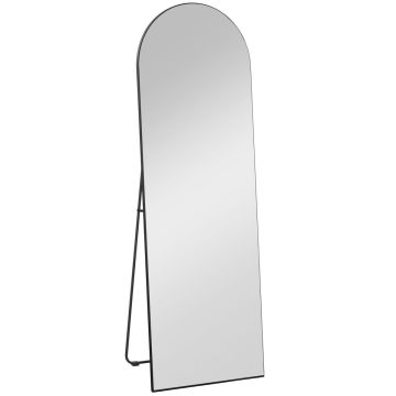 Pastatomas veidrodis Homcom 50x37x150cm., juodos spalvos