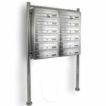 Mailbox block Bituxx, 2×6, 90 × 150 × 27 cm