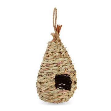 Paukščių namelis Relaxdays 10031001.0, 1 vnt, Ruda, Ø 12 × 29 cm