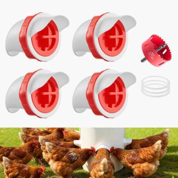 Bird feeder VEVOR SS-00224, 4 holes, 26.5 × 13.5 × 20 cm