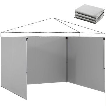 Боковые панели для беседки, 3 шт., для беседки 3 × 3 м, 300 × 200 см