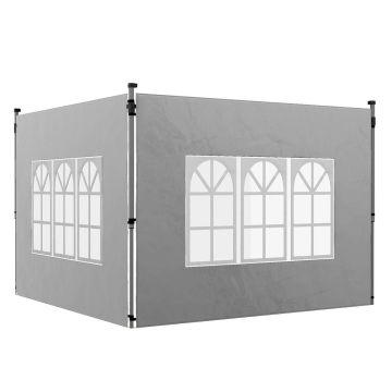 Gazebo side panel set, 2 pcs, 295 × 195 cm