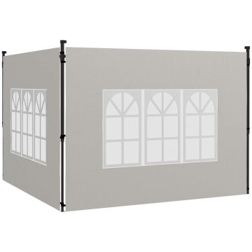 Gazebo side panel set, 2 pcs, 293 × 193 cm