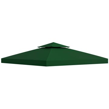 Беседка на крыше Outsunny 300x300 см, зеленая.