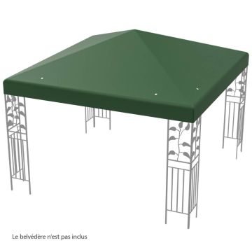 Replacement Gazebo Cover, Green, 300 × 300 cm