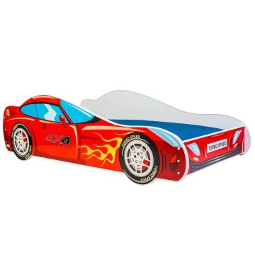 Детская кроватка Car II с матрасом 150 см x 74 см x 44 см, для автомобиля 4x4.