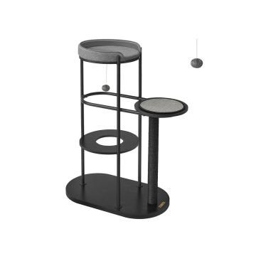 Когтеточка для кошек 80x43x111 см, черно-серая