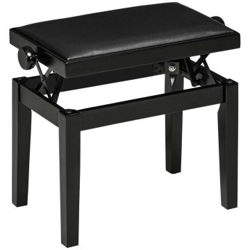 Стул для пианино Homcom 63x33x56см, черный