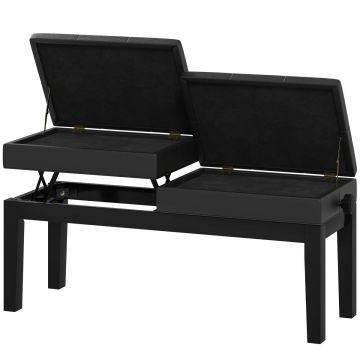 Pianino suoliukas, 2 sėdynės, 105 × 48–58 × 37 cm