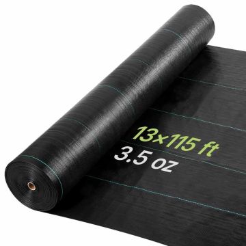 Агроткань VEVOR 13 * 115FT100, Чёрная, 4 × 35,1 м