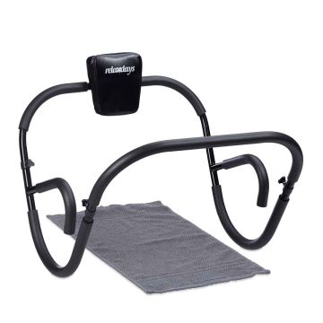 Pilvo preso treniruoklis Relaxdays 10020850.0, sulankstomas, 70 × 66 × 70 cm