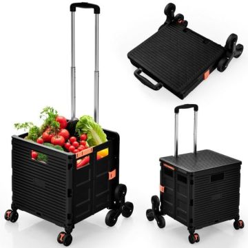 Shopping trolley, 3 wheels, 48 ​​× 50 × 105 cm