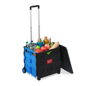 Pirkinių vežimėlis Relaxdays, 50 l, iki 35 kg, 45,5 × 99 × 37,5 cm