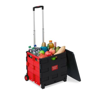 Pirkinių vežimėlis Relaxdays, 50 l, iki 35 kg, 45,5 × 99 × 37,5 cm