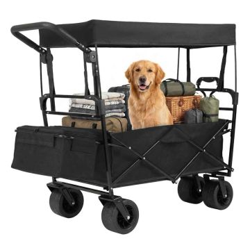 Shopping trolley, Foldable, 100 l, 120 × 57 × 110 cm
