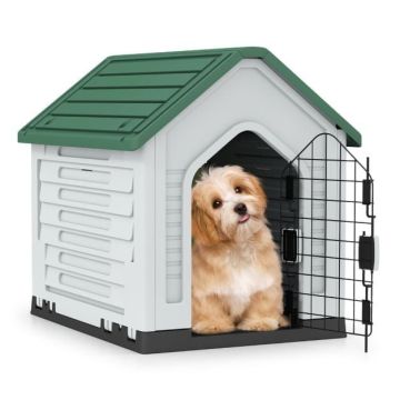 Plastic dog house, 66.5 × 60 × 52 cm
