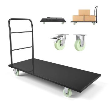 Платформенная тележка VEVOR PH7003, 907,18 кг, 152,5 × 109 × 70 см